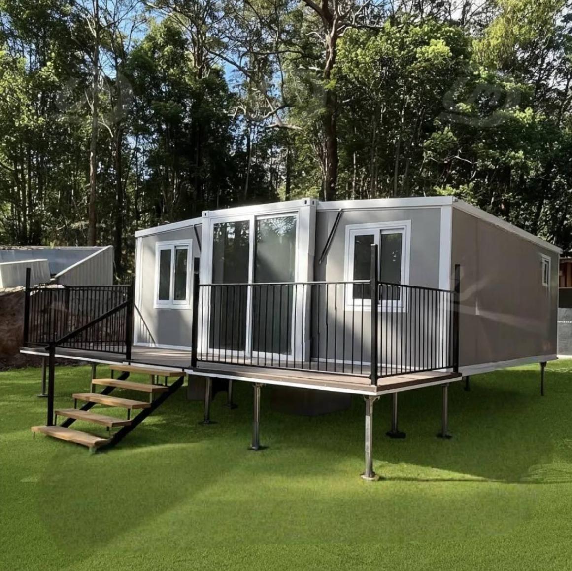 Campsite application of the 30ft double-wing expandable house