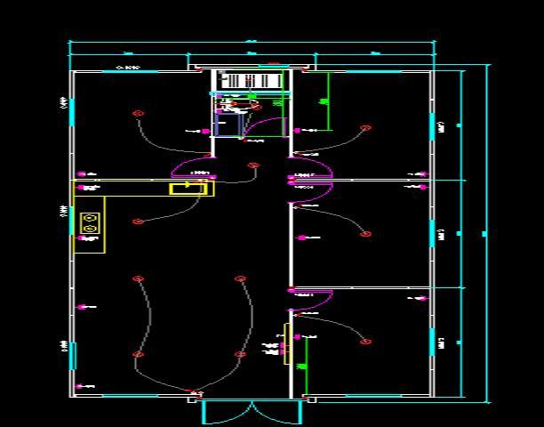 Four-bedroom floor plan for the 40ft double-wing expandable container house
